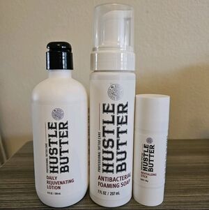 Hustle Butter Bundle 3 piece set Foaming Soap, Daily Lotion, Revitalizing Stick